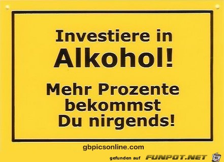 Alkohol ist nicht immer eine Lsung :-)