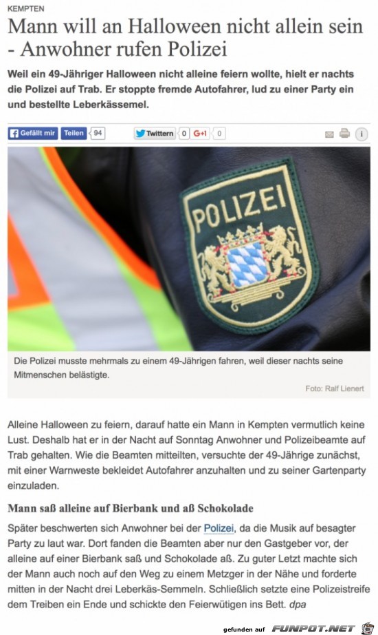 Polizeibericht Polizeibericht