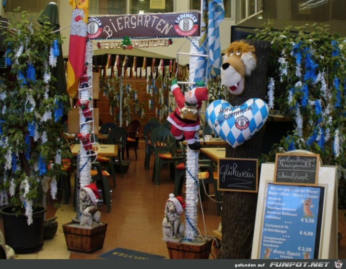 weihnachtlicher Biergarten