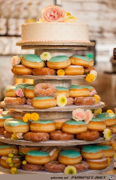 Donut-Hochzeitstorte