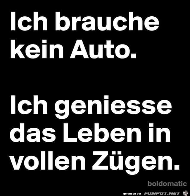 Ich brauche kein Auto