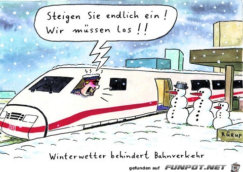Die Bahn im Winterchaos Die Bahn im Winterchaos