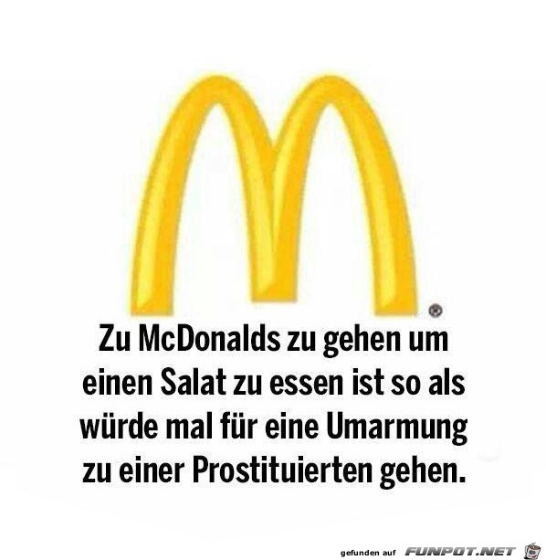 zu McDonalds zu gehen