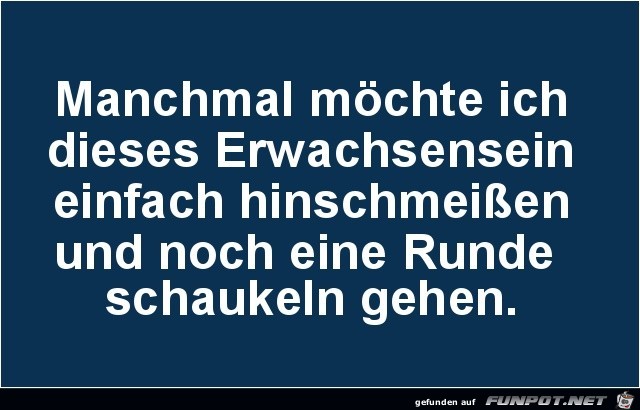 eine runde schaukeln eine runde schaukeln