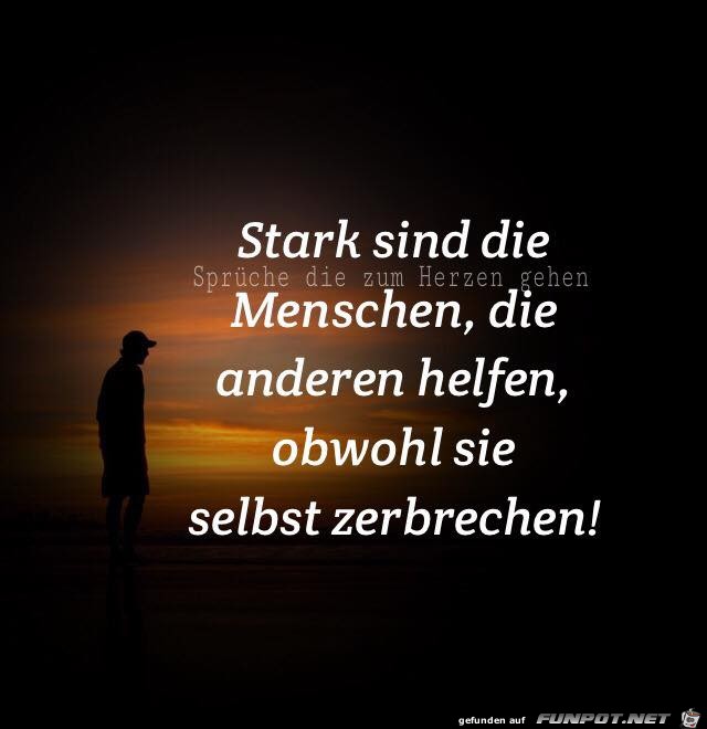 Stark sind die Menschen- 