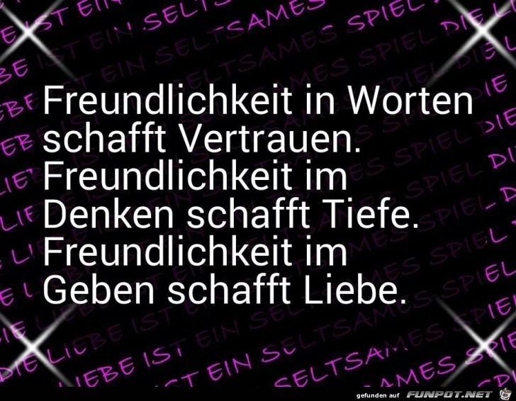 Freundlichkeit Freundlichkeit