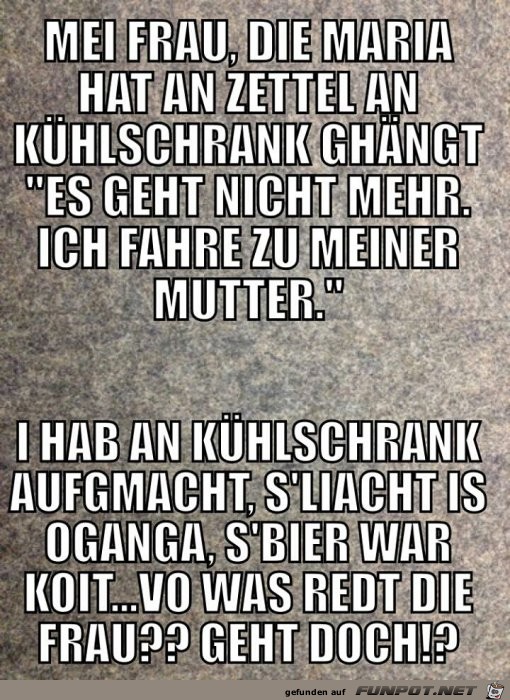 es geht nicht mehr