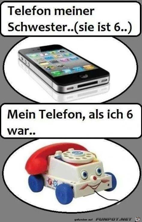 Telefon meiner Schwester...