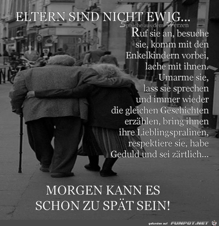 Eltern sind nicht ewig Eltern sind nicht ewig