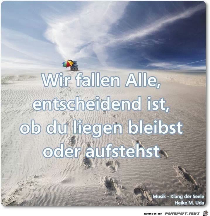 Wir fallen alle, entscheidend ist... Wir fallen alle, entscheidend ist...