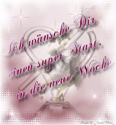 in die neue Woche in die neue Woche