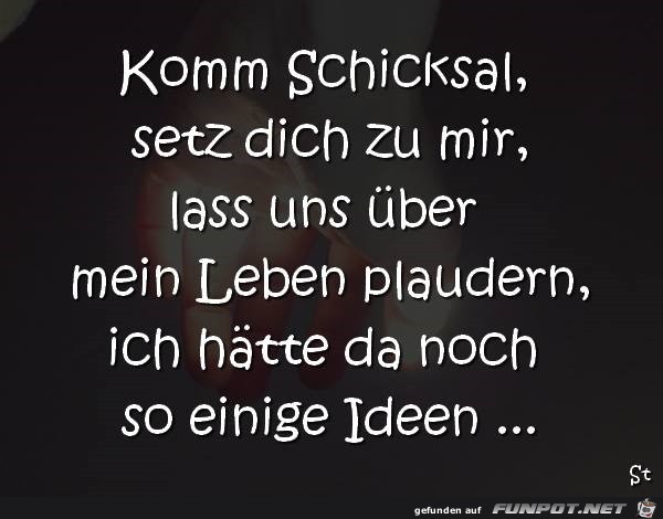 komm schicksal komm schicksal