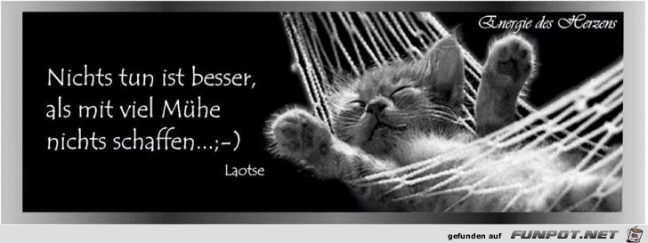 nichts tun nichts tun