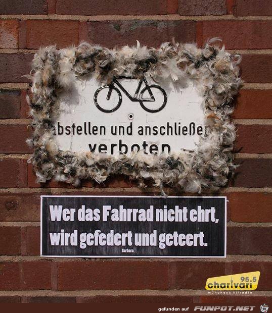 Wer sein Fahrrad