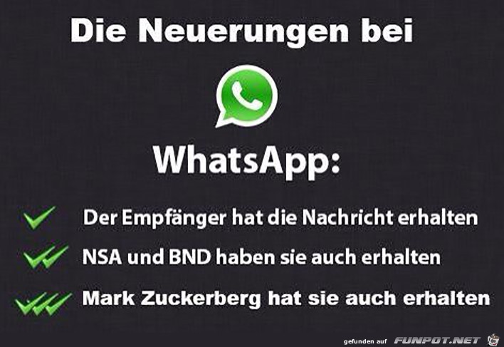 Neuerungen bei What s up Neuerungen bei What s up