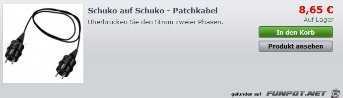 Schuko-Patch Schuko-Patch