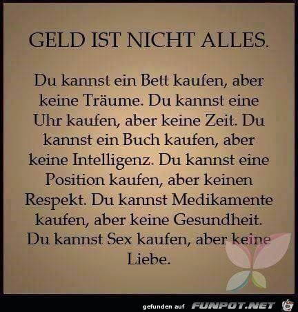 Geld ist nicht alles