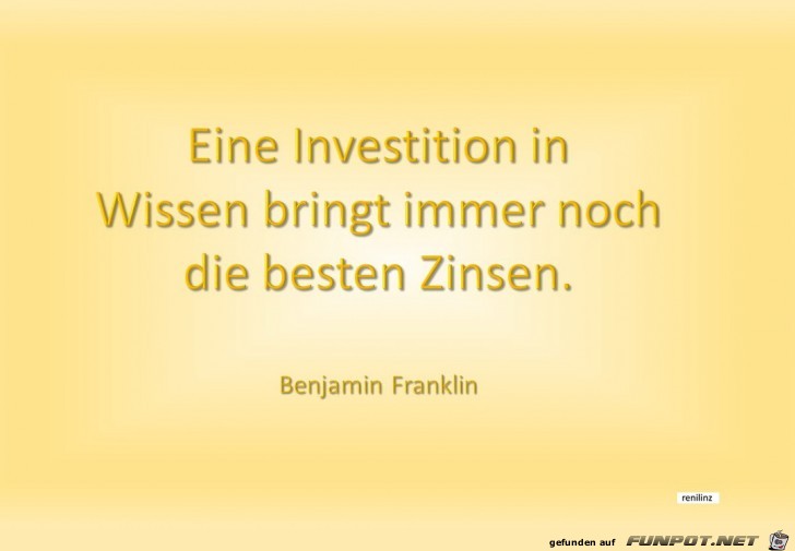 Eine Investition