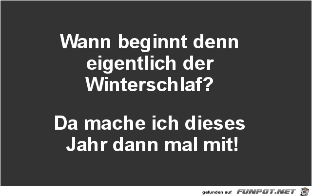 Winterschlaf