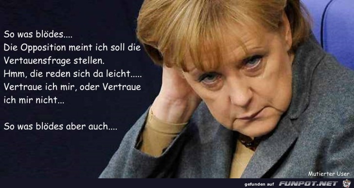 nett unserer Angela Merkel in den Mund gelegt