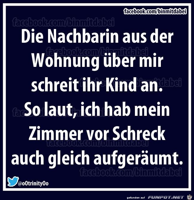 Nachbarin schreit