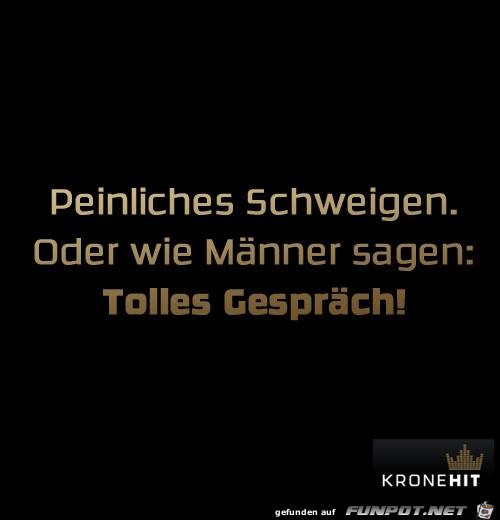 Peinliches Schweigen