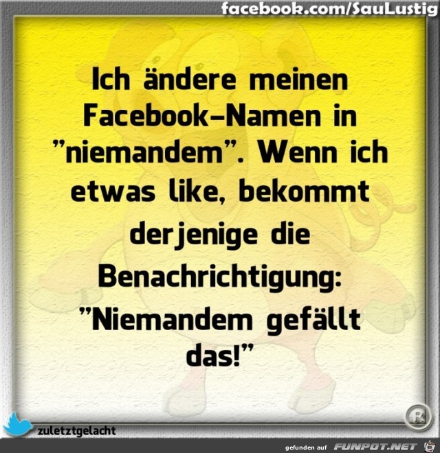 Ich aendere meinen FB Namen