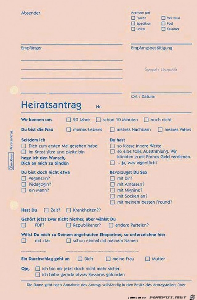 Heiratsantrag