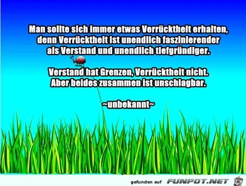 Verruecktheit Verruecktheit