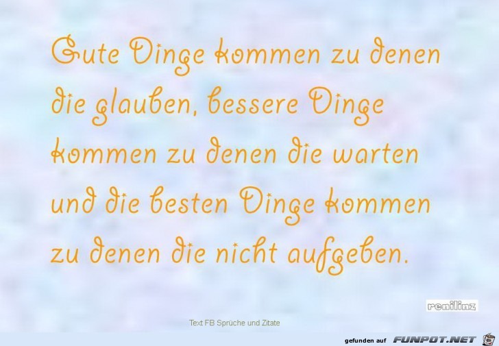 Gute Dinge