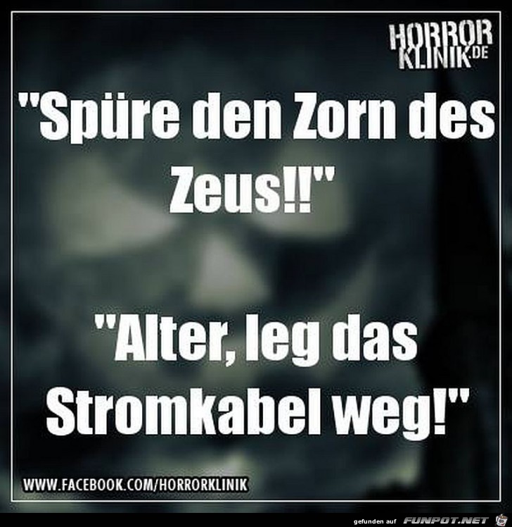 Spuere den Zorn