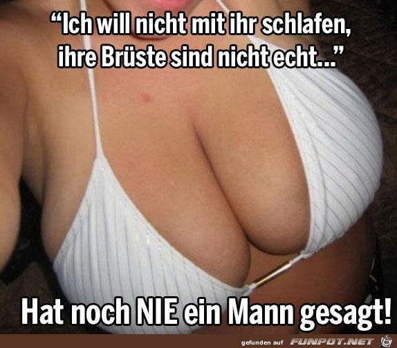 noch nie