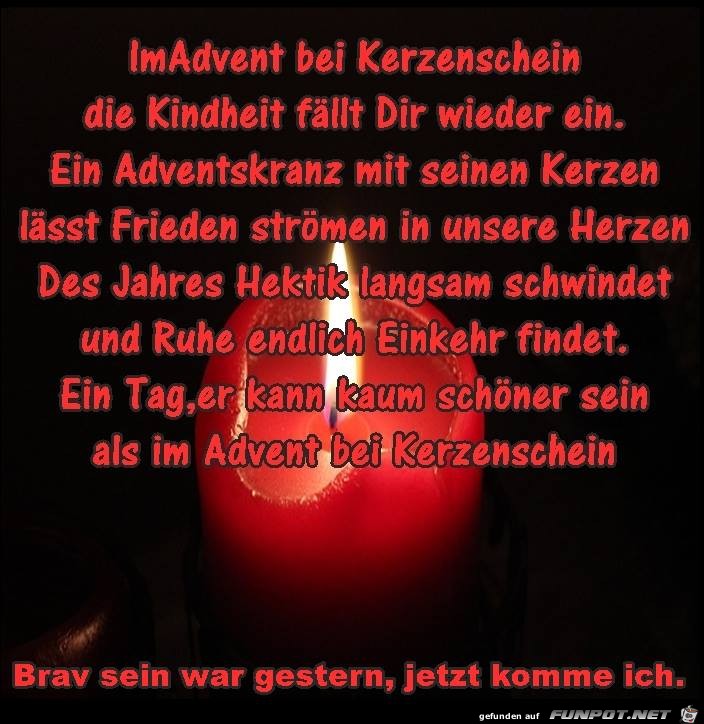 Im Advent bei Kerzenschein