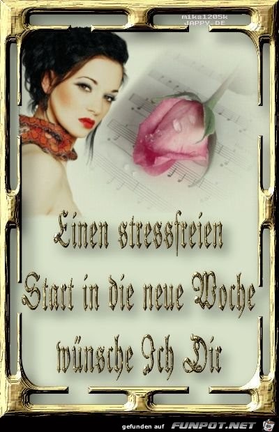 in die neue Woche in die neue Woche