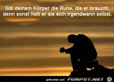 Gib deinem Koerper Gib deinem Koerper