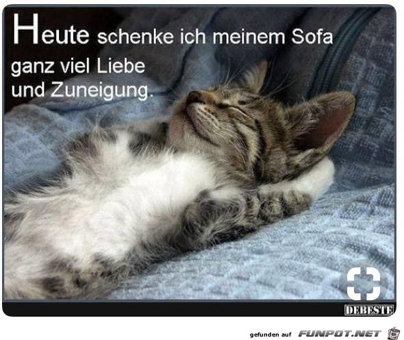 heute schenke ich meinem sofa heute schenke ich meinem sofa