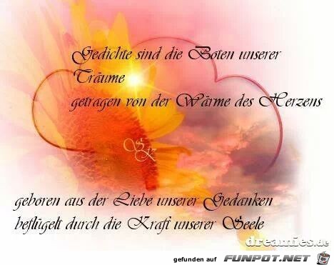 Gedichte sind die Boten... Gedichte sind die Boten...