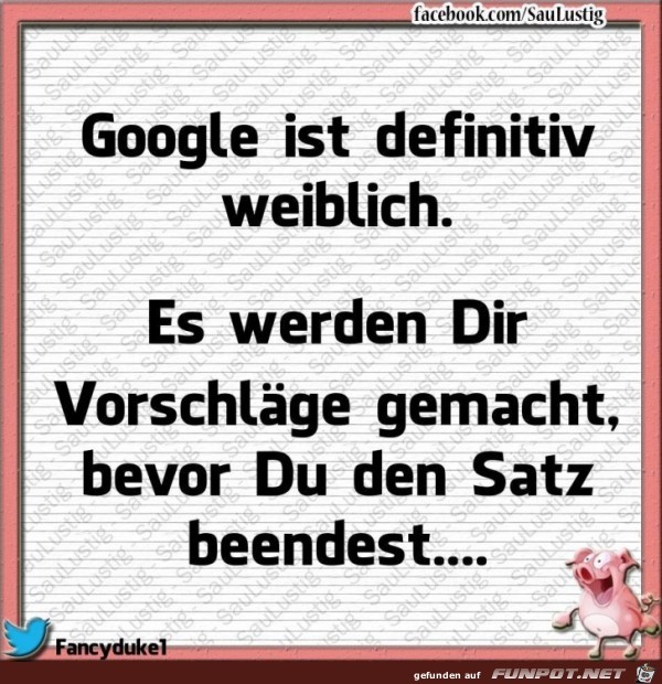 Google ist weiblich