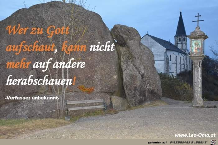 Wer zu Gott aufschaut Wer zu Gott aufschaut