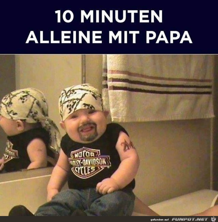 10 Minuten alleine mit Papa