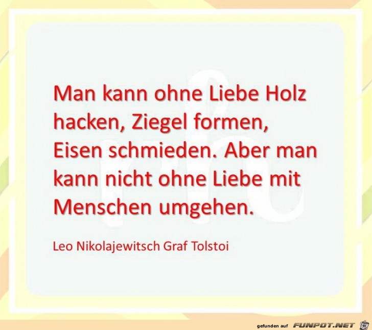 man kann ohne liebe