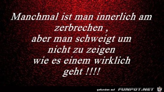 manchmal manchmal
