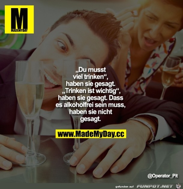 viel trinken viel trinken