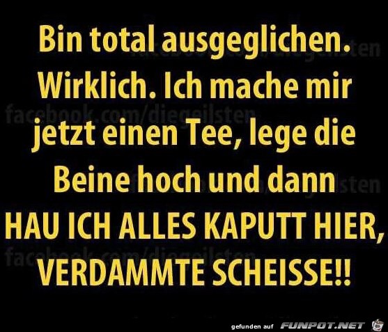 ausgeglichen ausgeglichen