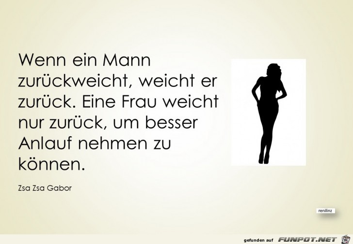 Wenn ein Mann zurueckweicht Wenn ein Mann zurueckweicht