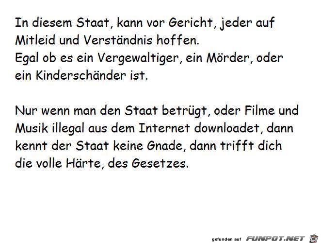 Die volle Haerte des Gesetztes Die volle Haerte des Gesetztes