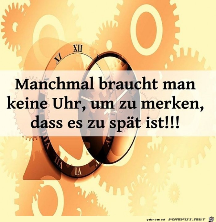 zu spaet zu spaet