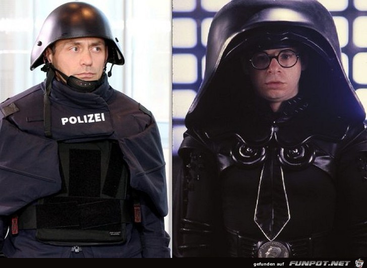 Verwechslungsgefahr Schutzkleidung Polizei Bayern - Lord Hel
