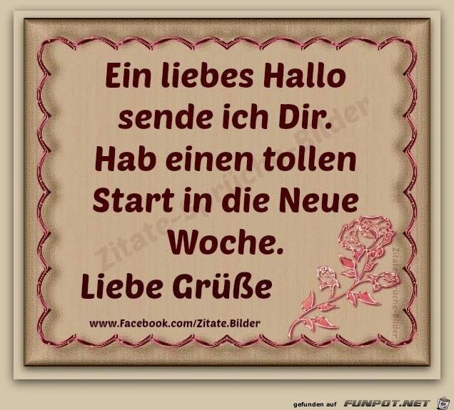 Ein liebes Hallo