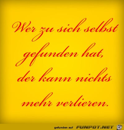 wer zu sich selbst 